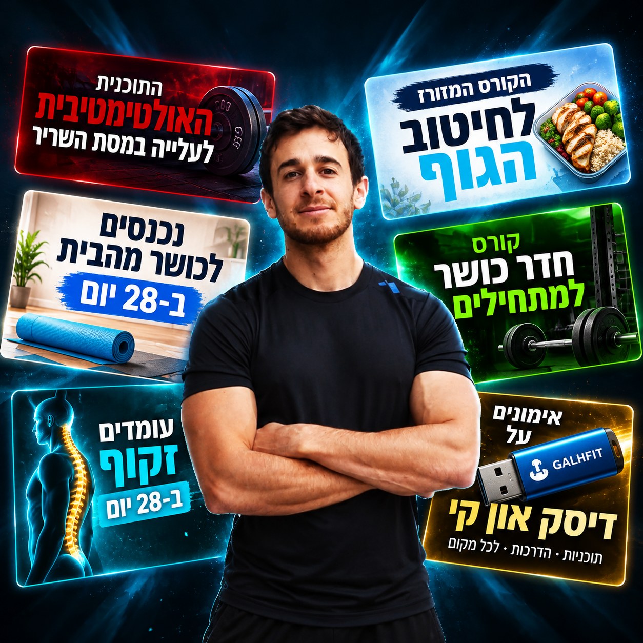 מגוון הקורסים ותוכניות הכושר של גל חכמוף
